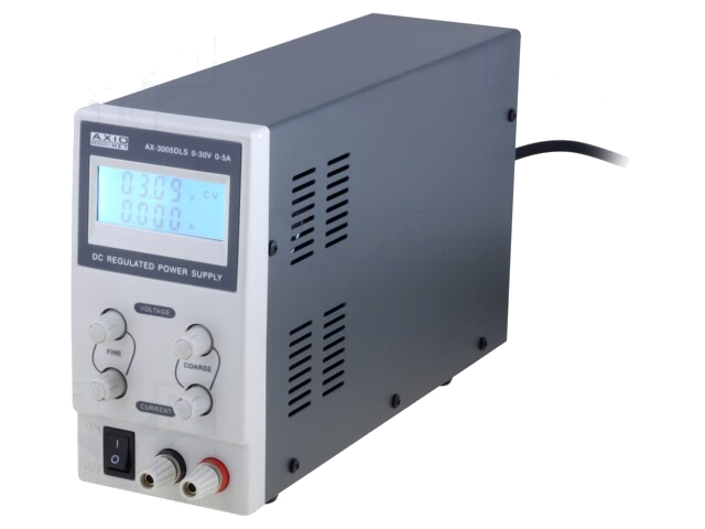 Voedingseenheid: voor lab; eenkanaals,lineair; 0÷30VDC; 0÷5A Voedingseenheid: voor lab; eenkanaals,lineair; 0÷30VDC; 0÷5A